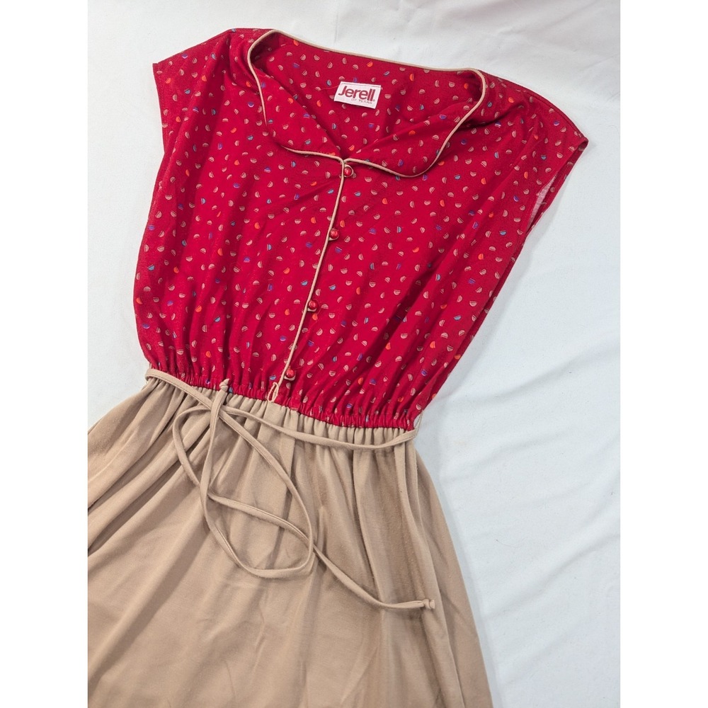 Jerell of Texas Vtg Anericana Prairie‎ Two Tone Maxi Dress Halter Top Sz M?